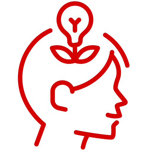 Red head with lightbulb plant